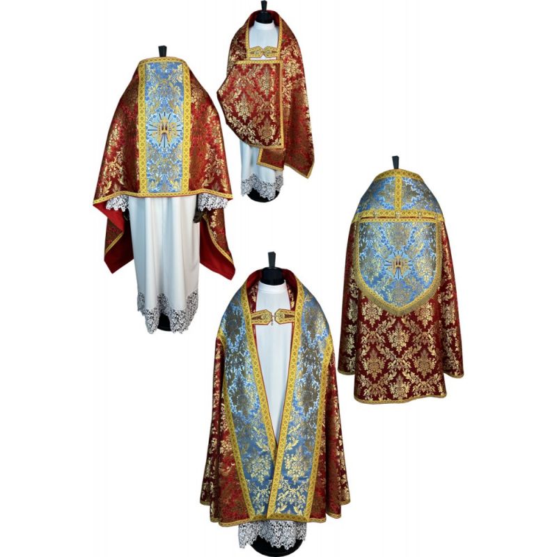 Zestaw kapa rzymska + welon liturgiczny (13K)
