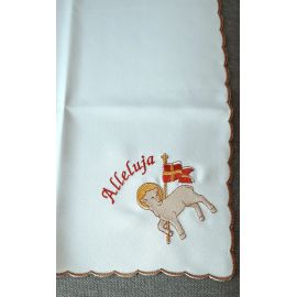 Serweta haftowana - Alleluja 37x37 cm - zdjęcie 2 - Serweta haftowana - Alleluja 37x37 cm