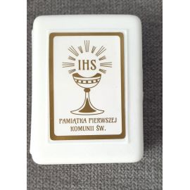 Pudełko na różaniec komunijny (księga) - Pudełka na różaniec