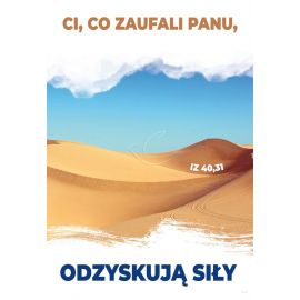 Plakat - Ci, co zaufali Panu - Plakaty religijne edukacyjne, sentencje