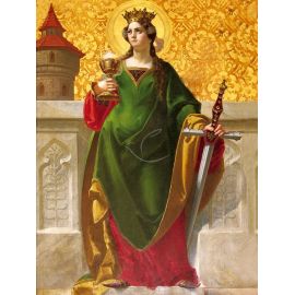 Obraz 30x40 - Święta Barbara - OBRAZY RELIGIJNE