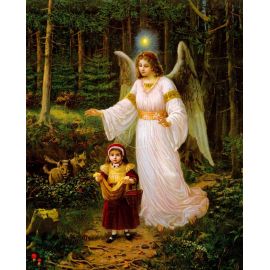 Obrazek 20x25 - Anioł Stróż (5) - OBRAZY RELIGIJNE