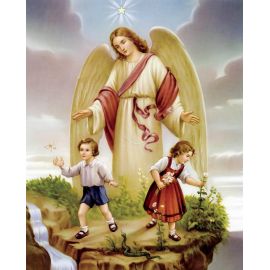 Obrazek 20x25 - Anioł Stróż (4) - OBRAZY RELIGIJNE