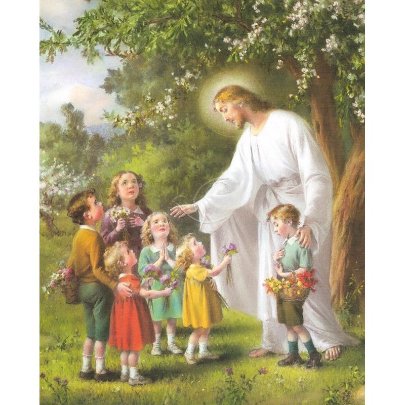 Obrazek 20x25 - Jezus i dzieci - Obrazek 20x25 - Jezus i dzieci