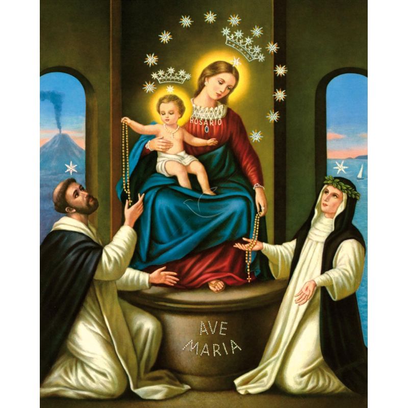 Obrazek 20x25 - Matka Boża Pompejańska - Obrazek 20x25 - Matka Boża Pompejańska