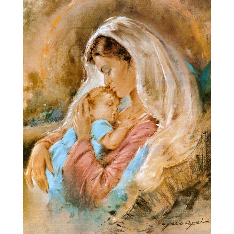 Obrazek 20x25 - Matka Boża z Dzieciątkiem (5) - Obrazek 20x25 - Matka Boża z Dzieciątkiem (5)