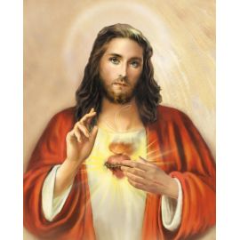 Obrazek 20x25 - Najświętsze Serce Pana Jezusa - OBRAZY RELIGIJNE