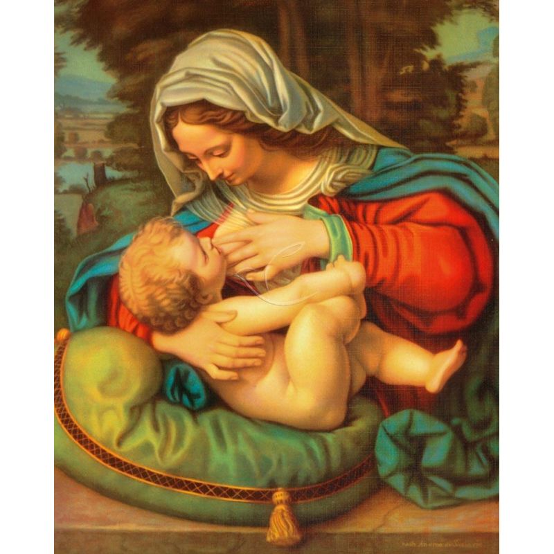Obrazek 20x25 - Matka Boża Karmiąca - Obrazek 20x25 - Matka Boża Karmiąca