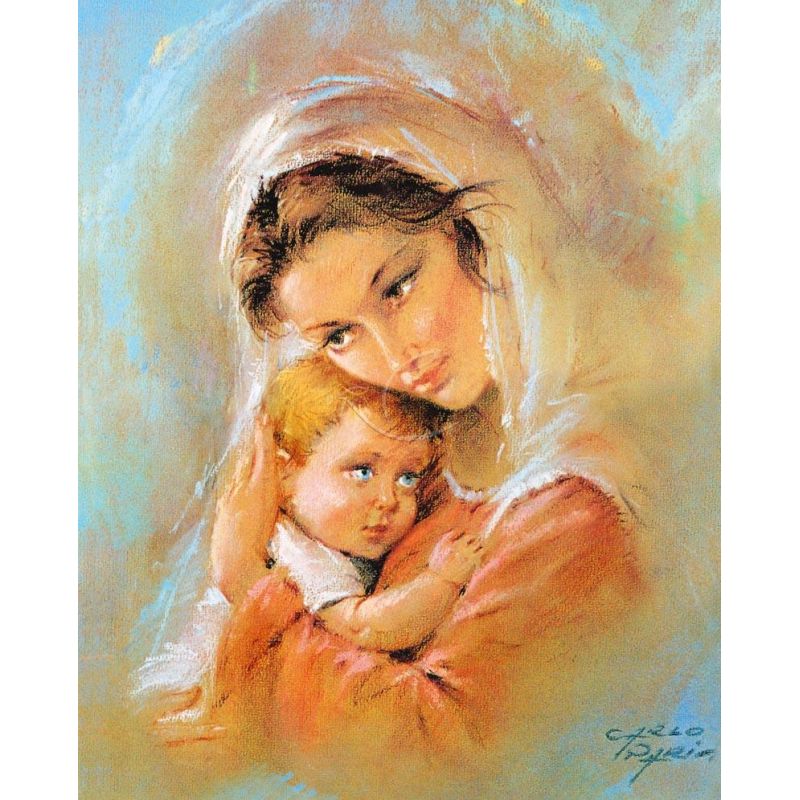 Obrazek 20x25 - Matka Boża z Dzieciątkiem - Obrazek 20x25 - Matka Boża z Dzieciątkiem