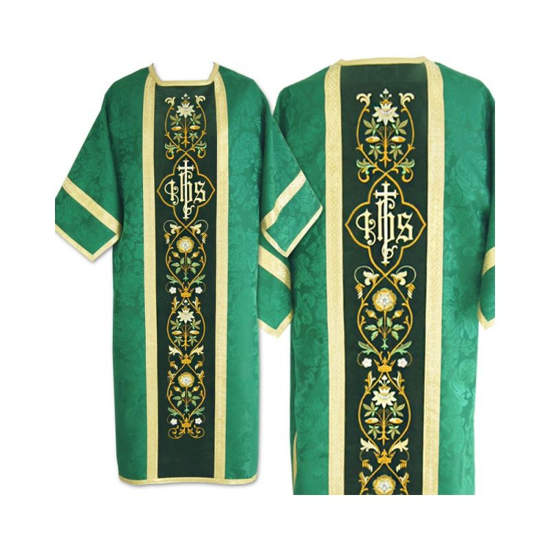 Dalmatyka rzymska żakardowa - kolory liturgiczne - Dalmatyka rzymska żakardowa - kolory liturgiczne