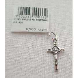 Krzyżyk srebrny 0,9 g