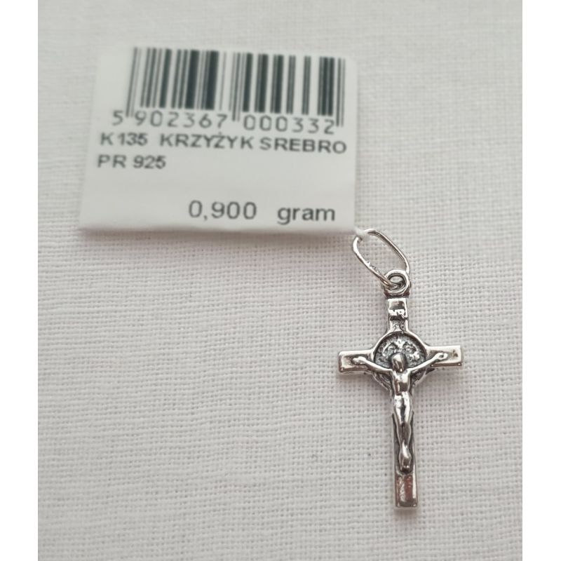 Krzyżyk srebrny 0,9 g - Krzyżyk srebrny 0,9 g