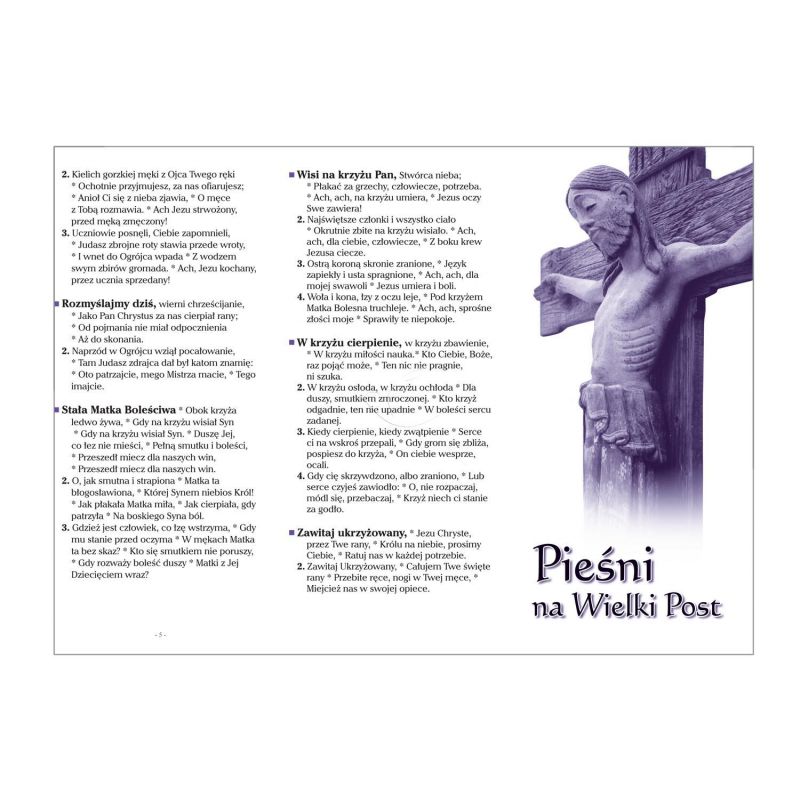 Folder składany Pieśni na Wielki Post - Folder składany Pieśni na Wielki Post