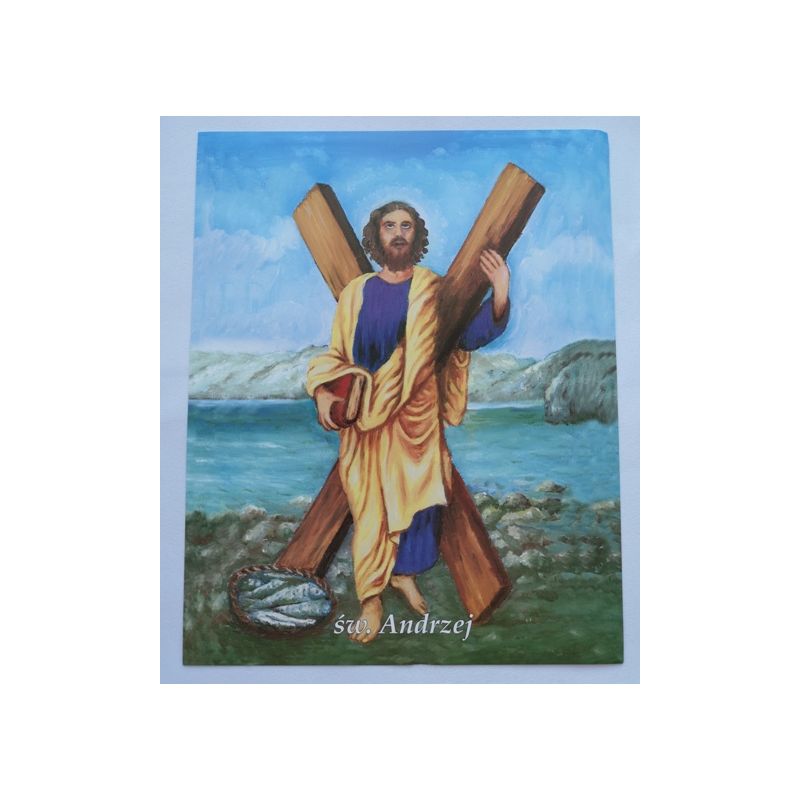 Obrazek 20x25 - Św. Andrzej - Obrazek 20x25 - Św. Andrzej