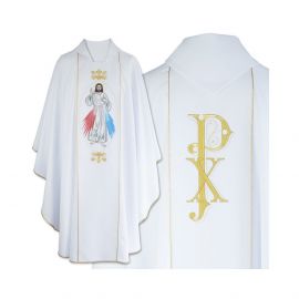 Ornat haftowany Jezus Miłosierny (05)