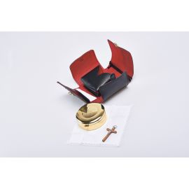 Bursa - cyborium pozłacane w etui skórzanym (14) - zdjęcie 2 - Bursa - cyborium pozłacane w etui skórzanym (14)
