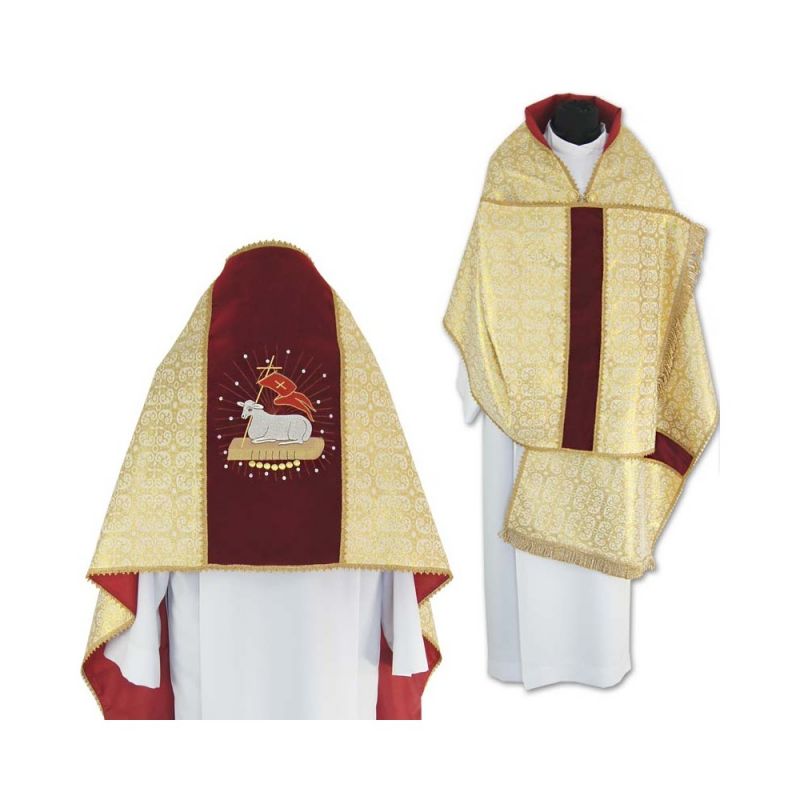 Welon Liturgiczny z podszewką i frędzlami (37) - Welon Liturgiczny z podszewką i frędzlami (37)
