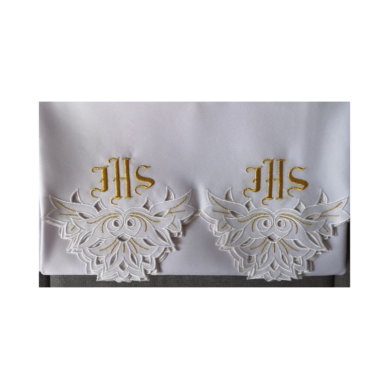 Obrus ołtarzowy haftowany - wzór eucharystyczny (151) - Obrus ołtarzowy haftowany - wzór eucharystyczny (151)