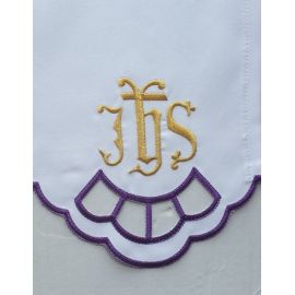 Obrus ołtarzowy haftowany - wzór eucharystyczny (205) - zdjęcie 2 - Obrus ołtarzowy haftowany - wzór eucharystyczny (205)