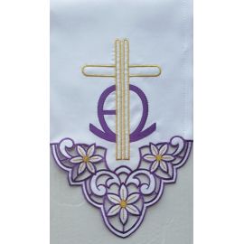 Obrus ołtarzowy haftowany - wzór eucharystyczny (208) - zdjęcie 2 - Obrus ołtarzowy haftowany - wzór eucharystyczny (208)