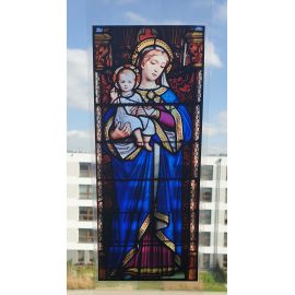 Witraż magnetyczny - Maria z Dzieciątkiem