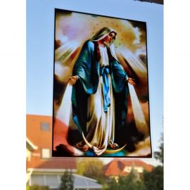 Witraż magnetyczny - Matka Boża Niepokalana - zdjęcie 2 - Witraż magnetyczny - Matka Boża Niepokalana