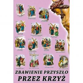 Plakat Wielkanocny - Zbawienie przyszło przez krzyż - Plakaty wielkanocne