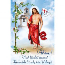 Plakat Wielkanocny - Alleluja! Niech biją dziś dzwony! - Plakaty wielkanocne
