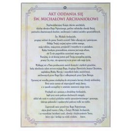 Święty Michał Archanioł - Ikona z Aktem oddania format A5 - zdjęcie 2 - Święty Michał Archanioł - Ikona z Aktem oddania format A5