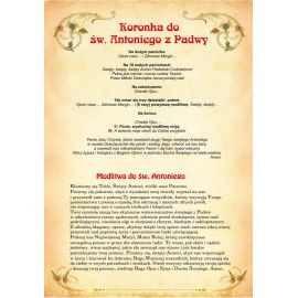 Święty Antoni - Ikona dwustronna z modlitwą format A4 - zdjęcie 2 - Święty Antoni - Ikona dwustronna z modlitwą format A4