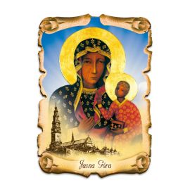 Obraz na HDF format A5 - Matka Boża Częstochowska (2) - Obrazek religijny płyta HDF