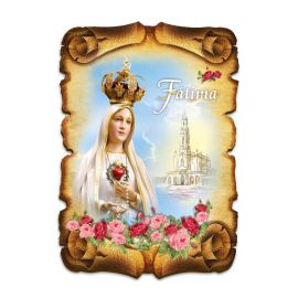 Obraz na HDF format A5 - Matka Boża Fatimska (2) - Obrazek religijny płyta HDF
