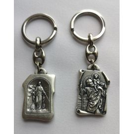 Brelok Św. Krzysztof - metalowy (2) - Breloki religijne