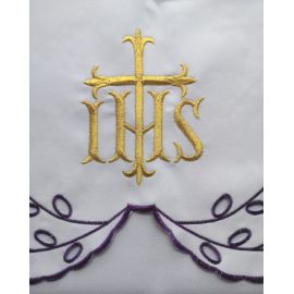 Obrus ołtarzowy haftowany - wzór eucharystyczny (211) - zdjęcie 2 - Obrus ołtarzowy haftowany - wzór eucharystyczny (211)