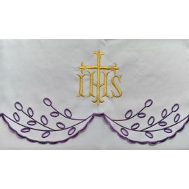 Obrus ołtarzowy haftowany - wzór eucharystyczny (211) - OBRUSY OŁTARZOWE