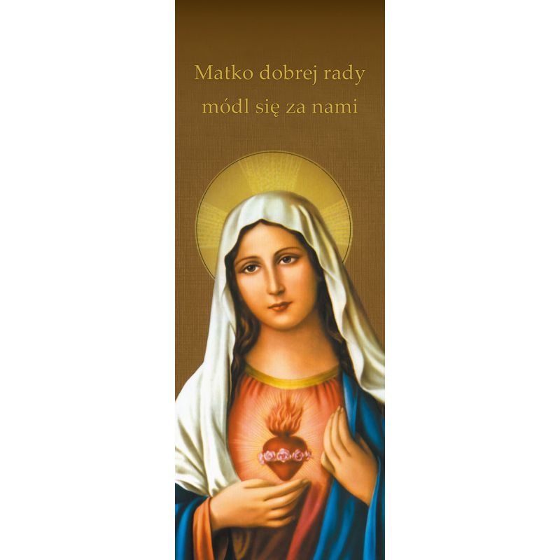 Baner Najświętsze Serce Maryi "Matko dobrej rady módl się za nami" - Baner Najświętsze Serce Maryi "Matko dobrej rady módl się za nami"