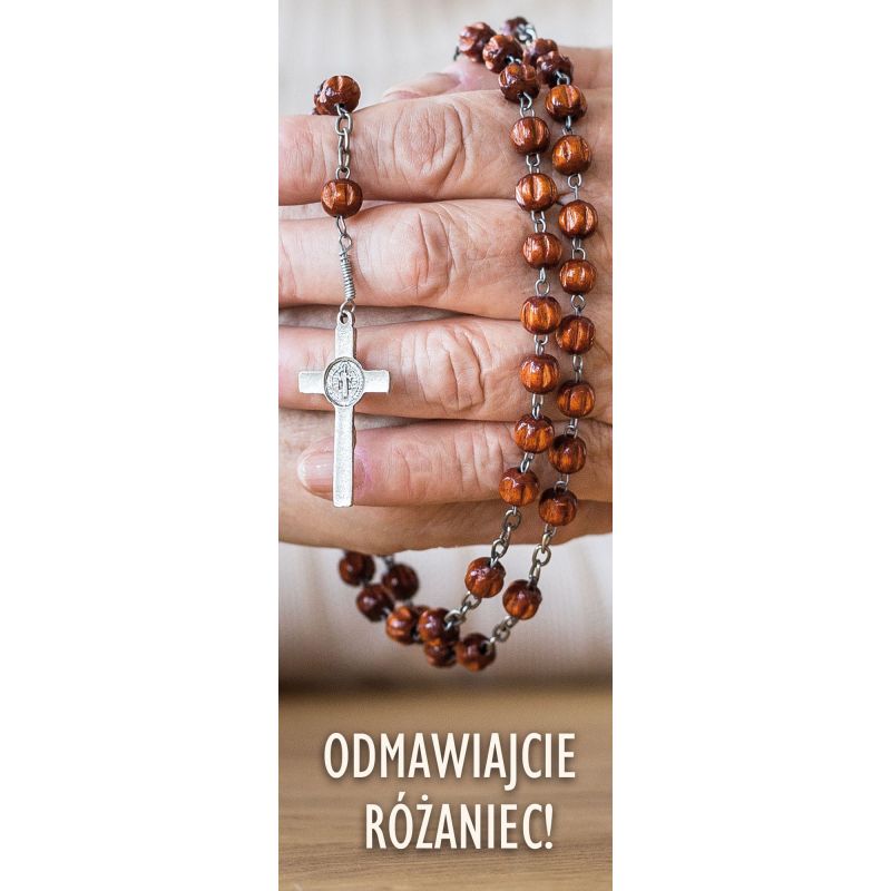 Baner na różaniec święty Odmawiajcie różaniec (2) - Baner na różaniec święty Odmawiajcie różaniec (2)