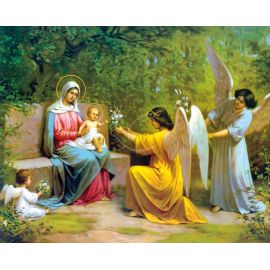 Obrazek 20x25 cm - Matka Boża z Dzieciątkiem - OBRAZY RELIGIJNE