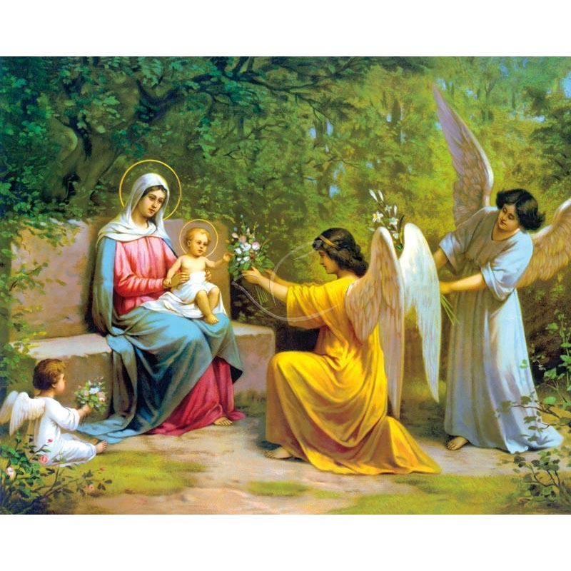 Obrazek 20x25 cm - Matka Boża z Dzieciątkiem - Obrazek 20x25 cm - Matka Boża z Dzieciątkiem