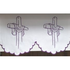 Obrus ołtarzowy haftowany - wzór eucharystyczny (217) - zdjęcie 2 - Obrus ołtarzowy haftowany - wzór eucharystyczny (217)