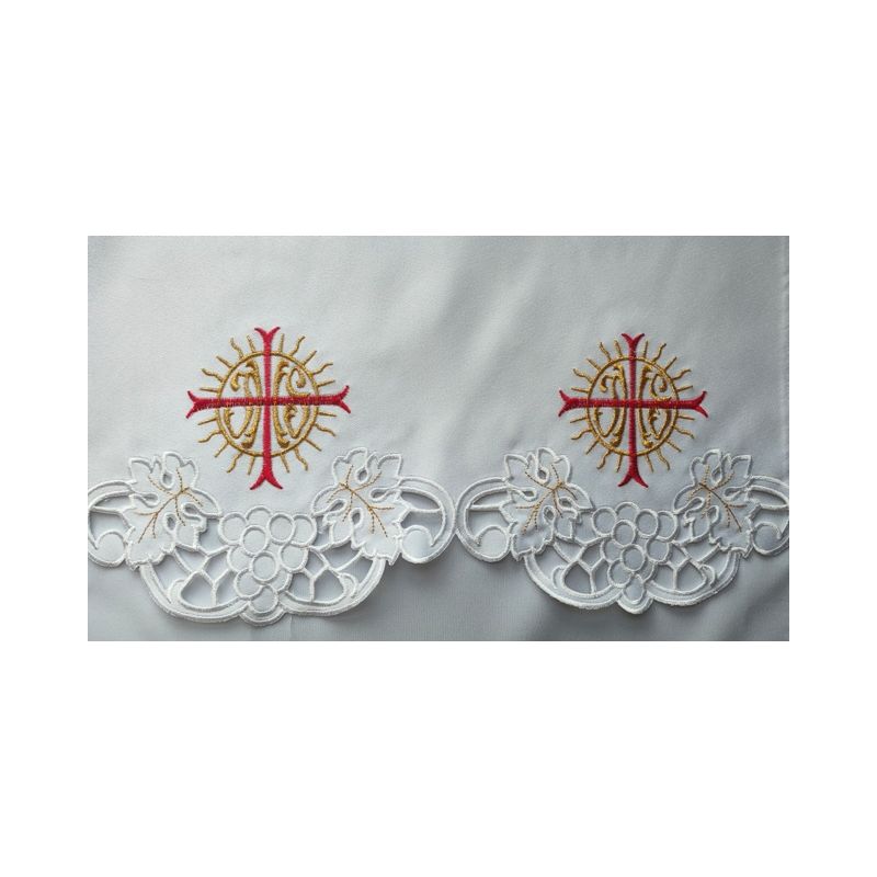 Obrus ołtarzowy haftowany - wzór eucharystyczny (141) - Obrus ołtarzowy haftowany - wzór eucharystyczny (141)