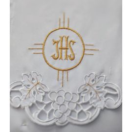 Obrus ołtarzowy haftowany - wzór eucharystyczny (139) - OBRUSY OŁTARZOWE