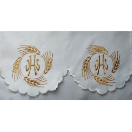 Obrus ołtarzowy haftowany - wzór eucharystyczny (138) - OBRUSY OŁTARZOWE