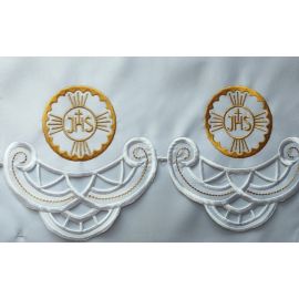 Obrus ołtarzowy haftowany - wzór eucharystyczny (134) - OBRUSY OŁTARZOWE