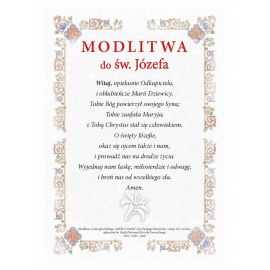 Święty Józef - Ikona dwustronna z modlitwą format A5 (3) - zdjęcie 2 - Święty Józef - Ikona dwustronna z modlitwą format A5 (3)
