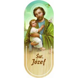 Święty Józef - Zakładka półokrągła syntetyczna - Zakładki religijne do książek