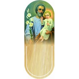 Święty Józef - Zakładka półokrągła syntetyczna (3) - Zakładki religijne do książek