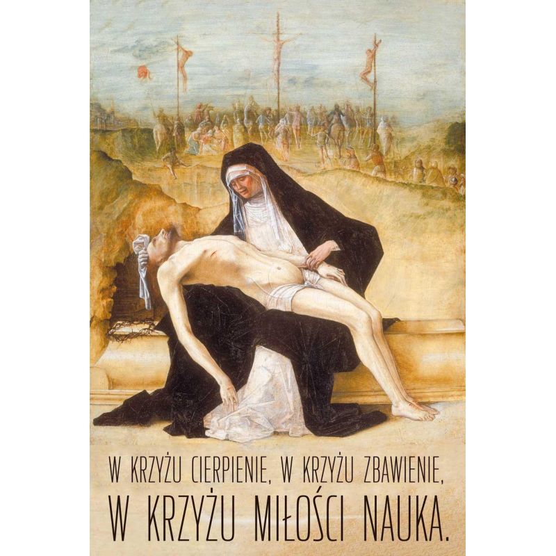 Plakat Wielkanocny - W krzyżu Miłości Nauka - Plakat Wielkanocny - W krzyżu Miłości Nauka