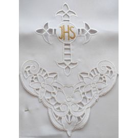 Obrus ołtarzowy haftowany - wzór eucharystyczny (96) - zdjęcie 2 - Obrus ołtarzowy haftowany - wzór eucharystyczny (96)