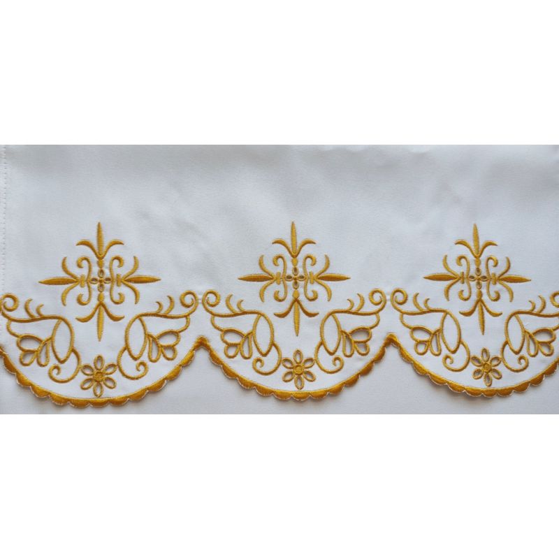 Obrus ołtarzowy haftowany - wzór eucharystyczny (93) - Obrus ołtarzowy haftowany - wzór eucharystyczny (93)